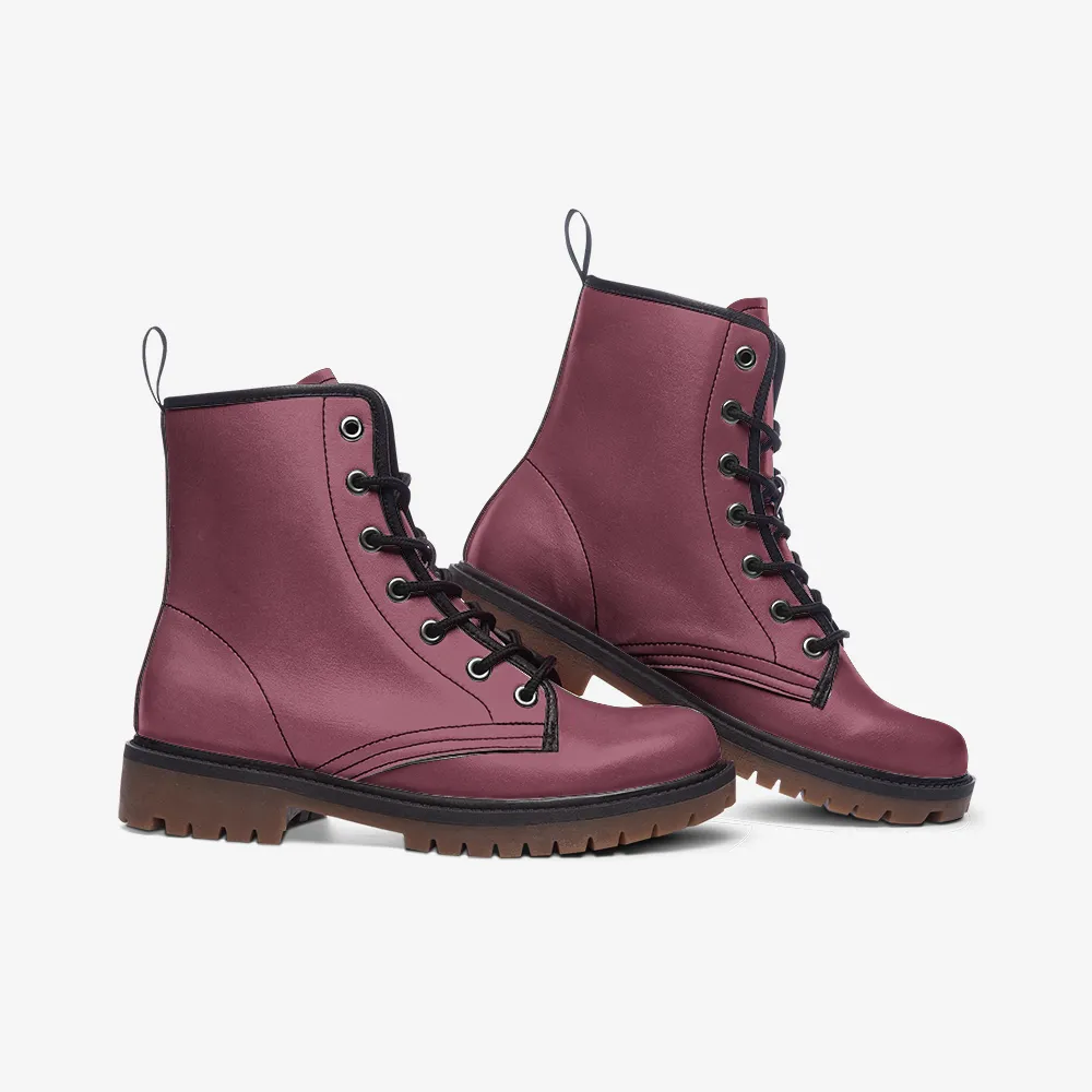 🛍️ Mauve Combat Boots – Soft Strength, Loud Soul