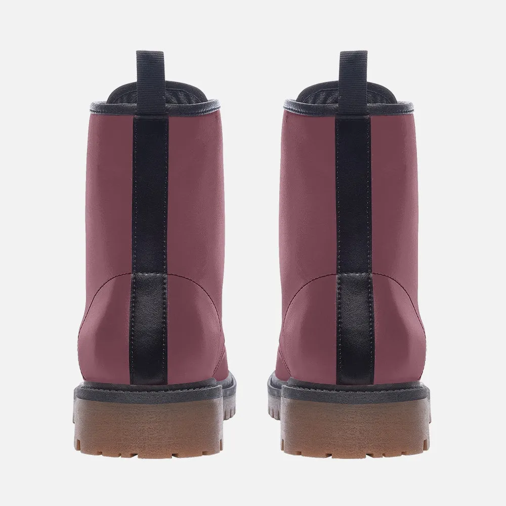 🛍️ Mauve Combat Boots – Soft Strength, Loud Soul
