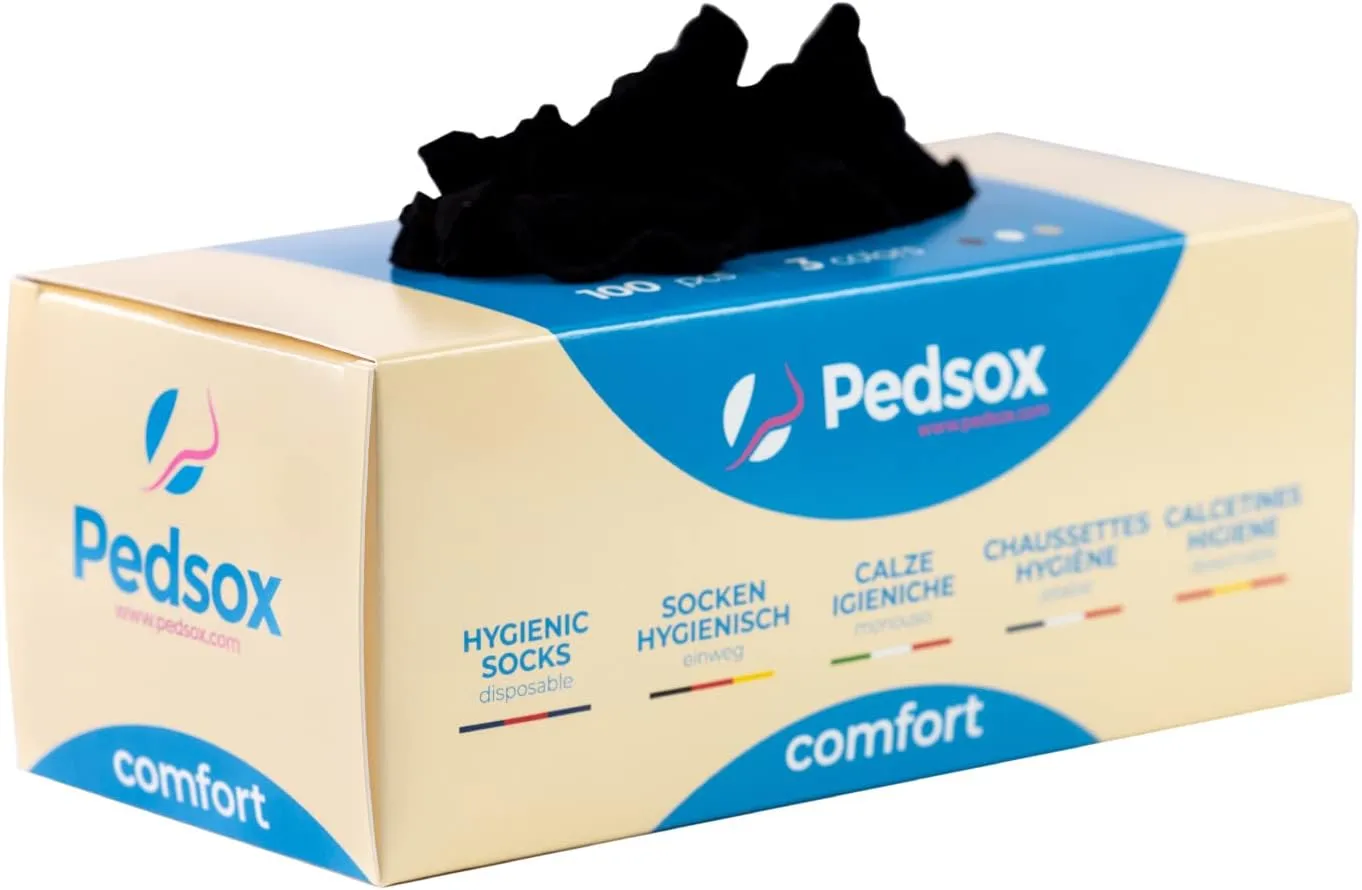 100pcs Disposable Hygienic Try On Socks, Comfort Line, Unisex, One Size
