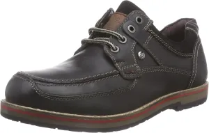 13603 Men's Derby Lace-Up Shoes, Black 001, 12 Men