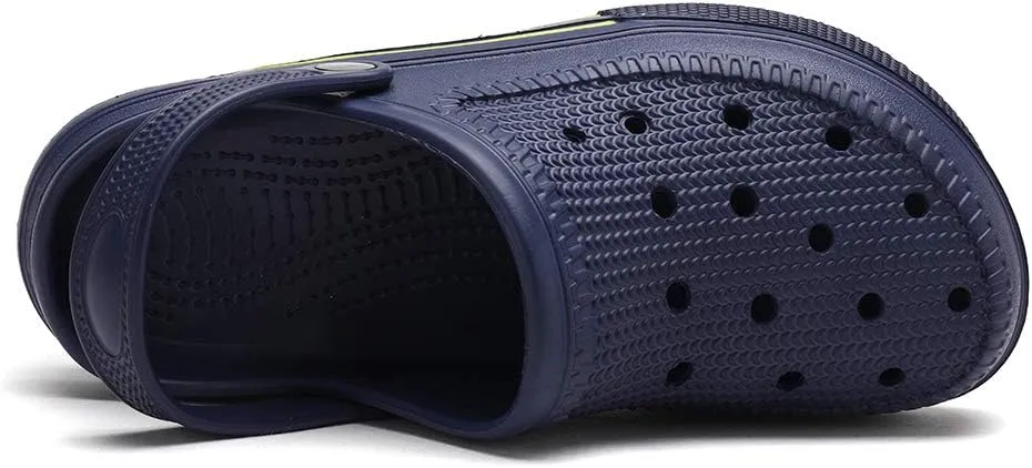2 Pairs Slip-on Arch Support Garden Clogs Shoes for Men and Women Comfort Beach Slippers Outdoor Indoor