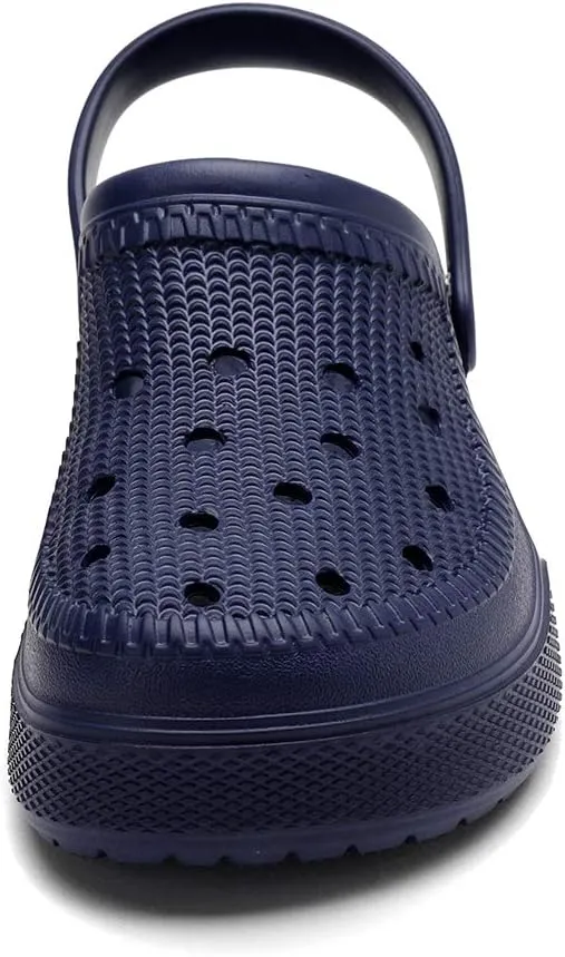 2 Pairs Slip-on Arch Support Garden Clogs Shoes for Men and Women Comfort Beach Slippers Outdoor Indoor