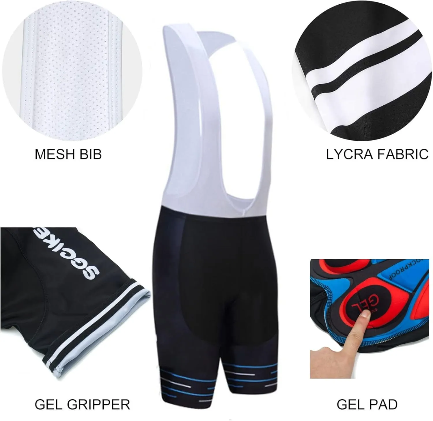 2022 Pro Team Cycling Jersey Set For Men,Breathable MTB Bike Shirt Bib Short Kits GEL Paddad