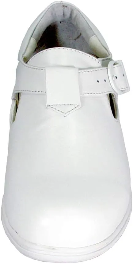 24 Hour Comfort Morgan Women's Wide Width Leather Slip On Shoes with Buckle