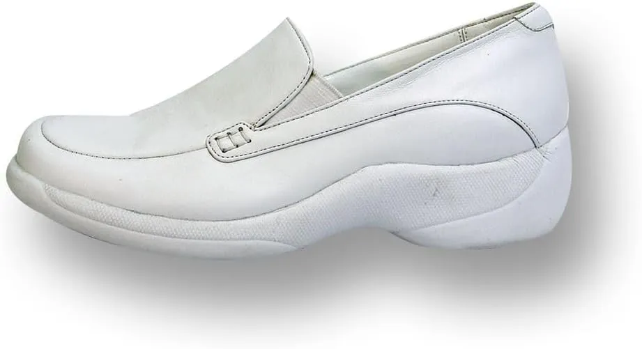 24 Hour Comfort Riley Women's Adjustable Wide Width Slip-on Loafers Nurse Style