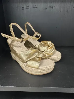 5 Gold Matisse Wedge Sandals