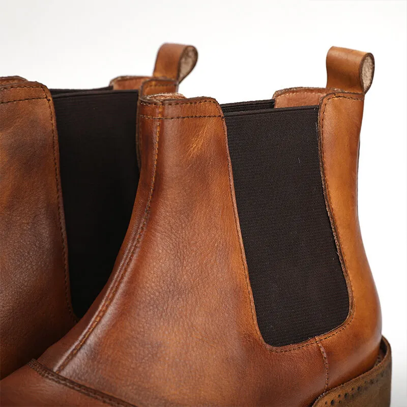 6-inch Leather Chelsea Boots For Work