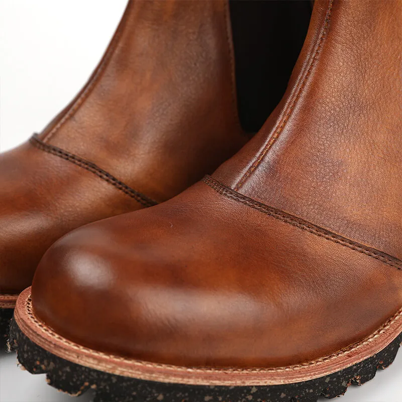 6-inch Leather Chelsea Boots For Work