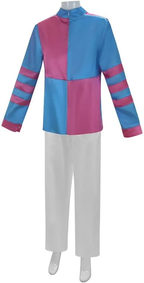 Adult Jockey Costume Horse Rider Racing Attire 3Pcs Set Derby Day or Halloween Cosplay Outfit with Cap
