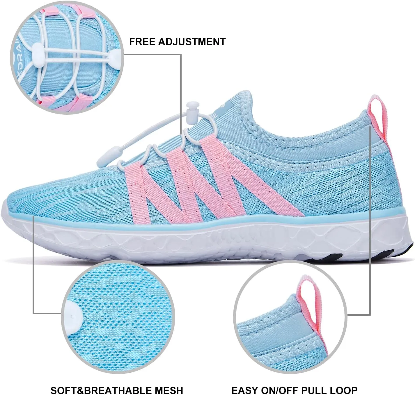 Aleader Women's Mesh Slip On Water Shoes