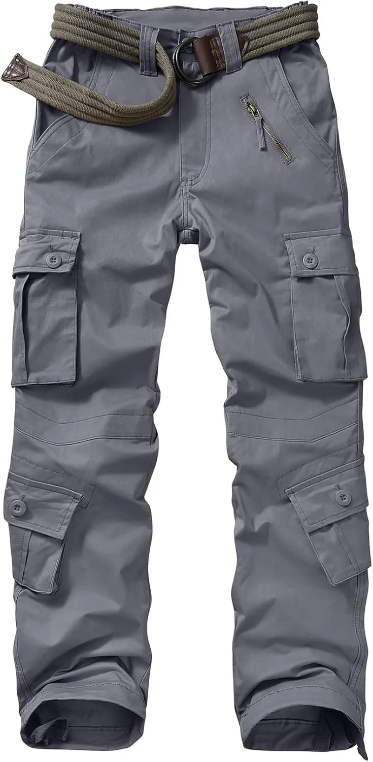Alfiudad Womens Cargo Pants with Pockets, Women's Casual Military Army Hiking Combat Tactical Work Pants Trousers