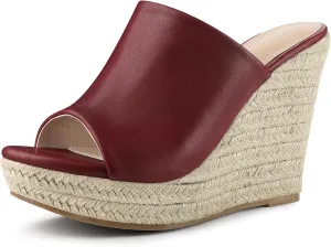 Allegra K Women's Espadrilles Wedges Wedge Sandals