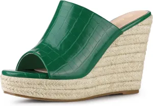 Allegra K Women's Espadrilles Wedges Wedge Sandals