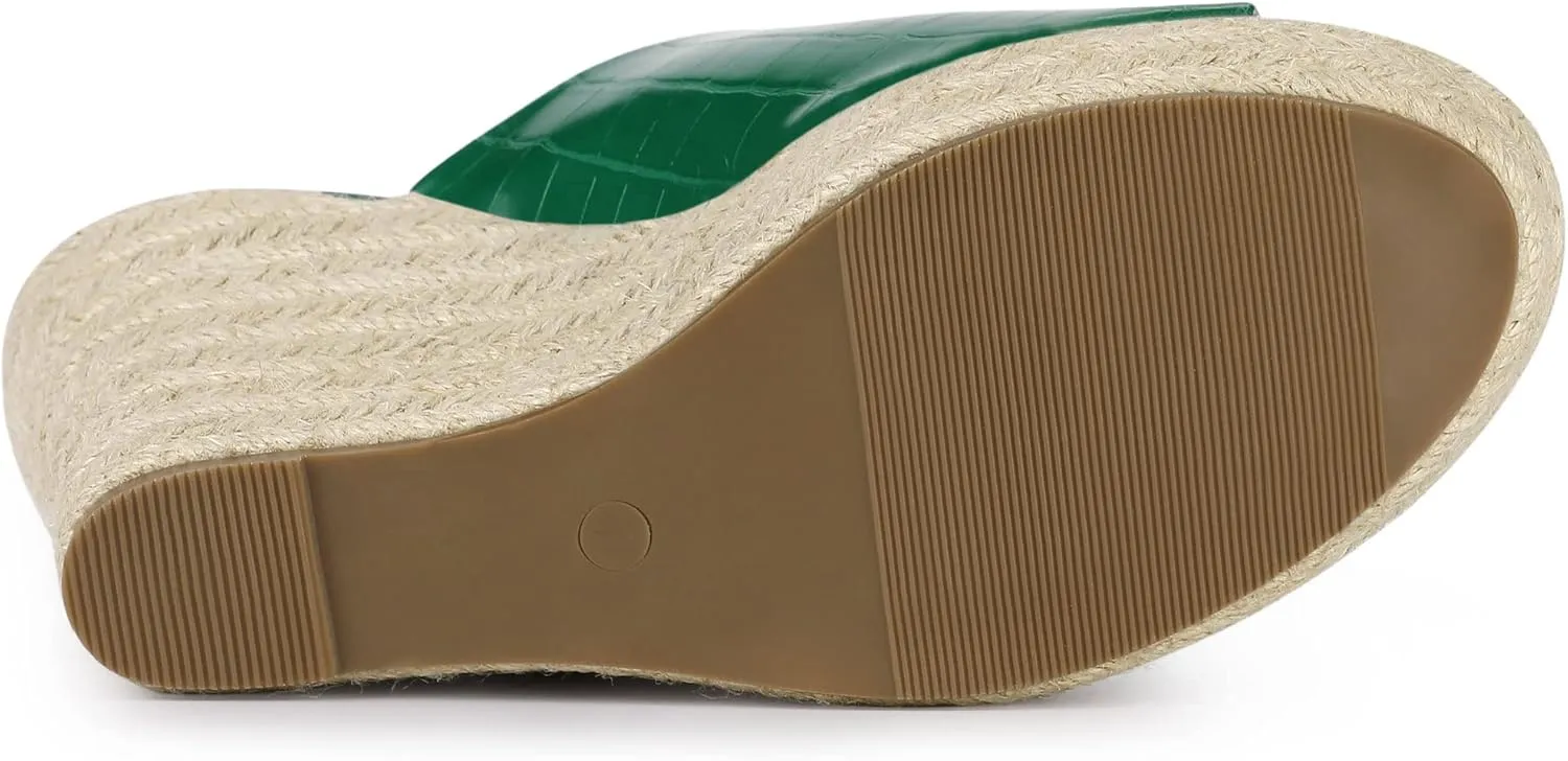 Allegra K Women's Espadrilles Wedges Wedge Sandals