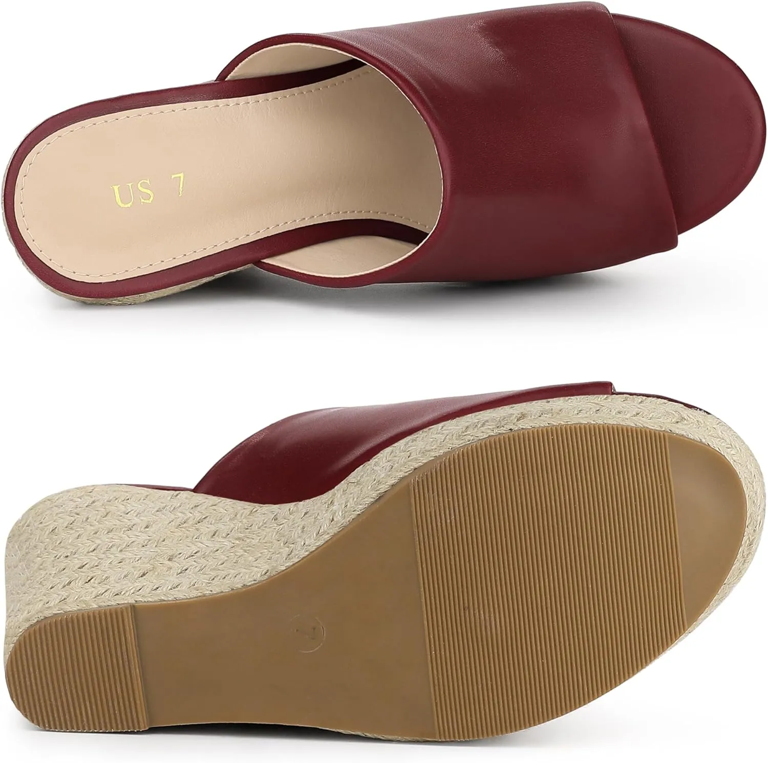 Allegra K Women's Espadrilles Wedges Wedge Sandals