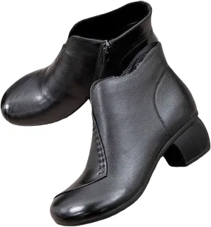 AMDBEL Winter Boots for Women 2024 Ankle Booties Thick Heel Short Boots Fashion Casual Boots Closed Toe Fall Winter Shoes
