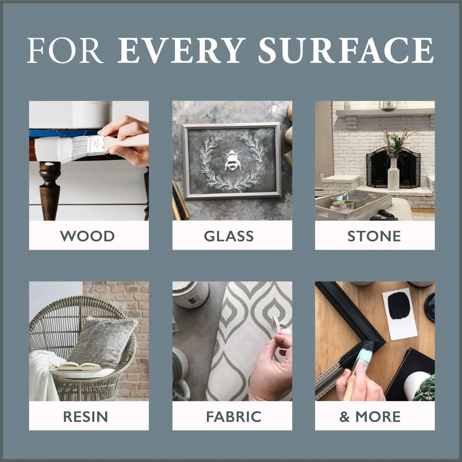 AMY HOWARD AT HOME - One Hour Miracle Water-Based Enamel Paint - Scrubbable Eggshell Finish All In One Paint - No Stripping, Sanding, or Priming - 32 OZ Brown Derby