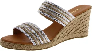 Andre Assous Nolita Raffia Natural/Silver 9 M