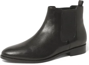 Anthony Veer Michelle Chelsea Boots for Women | Italian Full Grain Calfskin Leather | Low Heel & Almond Shaped Toe | Cushioned Ortholite Bedded Insoles