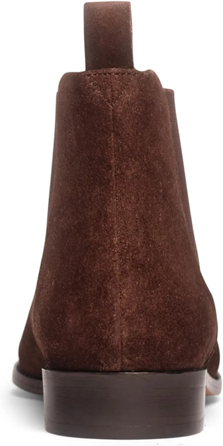 Anthony Veer Michelle Chelsea Boots for Women | Italian Full Grain Calfskin Leather | Low Heel & Almond Shaped Toe | Cushioned Ortholite Bedded Insoles