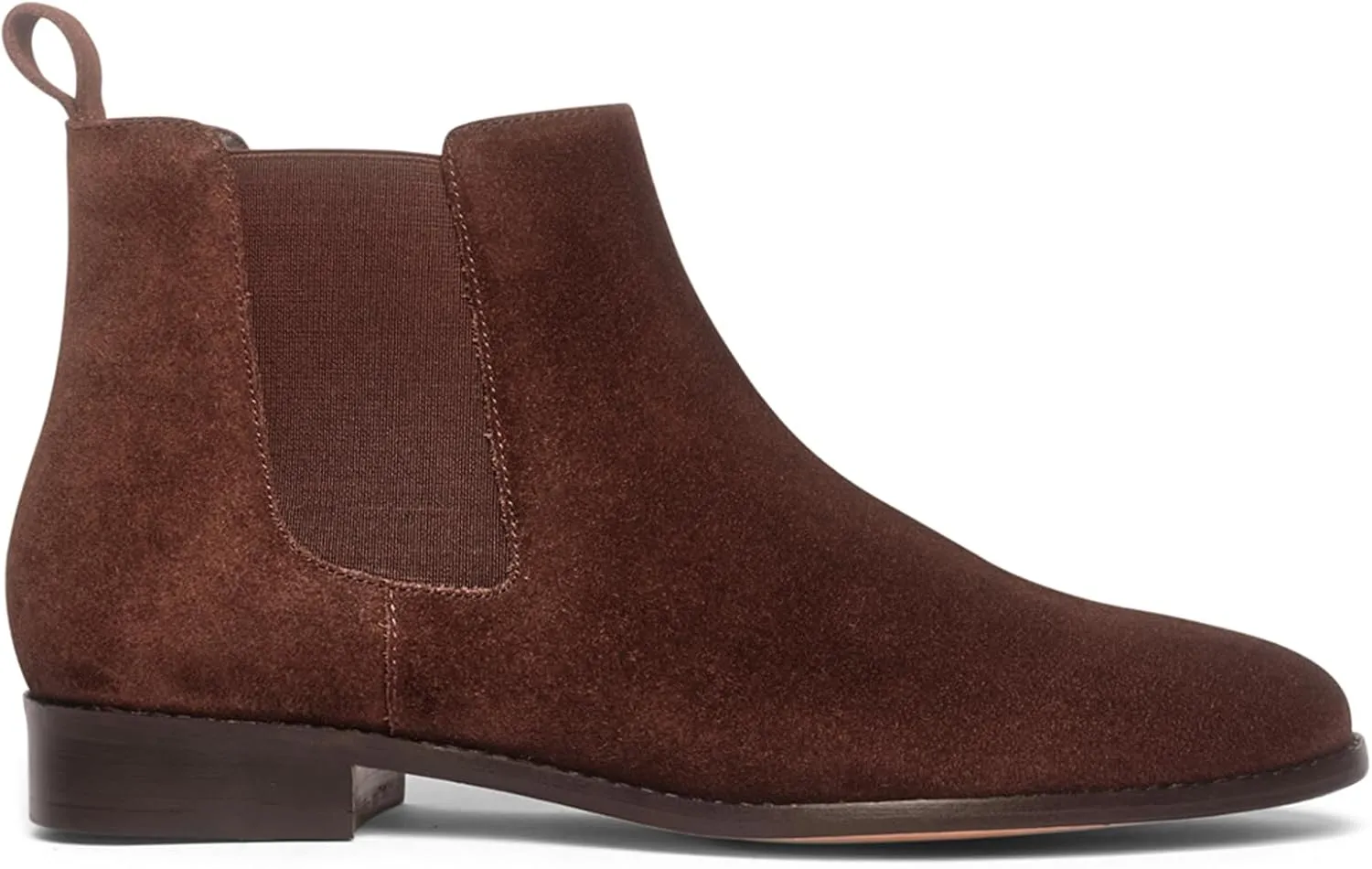 Anthony Veer Michelle Chelsea Boots for Women | Italian Full Grain Calfskin Leather | Low Heel & Almond Shaped Toe | Cushioned Ortholite Bedded Insoles
