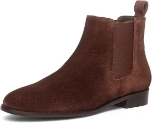 Anthony Veer Michelle Chelsea Boots for Women | Italian Full Grain Calfskin Leather | Low Heel & Almond Shaped Toe | Cushioned Ortholite Bedded Insoles