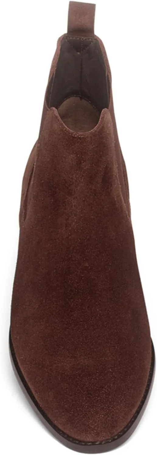 Anthony Veer Michelle Chelsea Boots for Women | Italian Full Grain Calfskin Leather | Low Heel & Almond Shaped Toe | Cushioned Ortholite Bedded Insoles