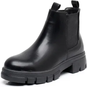 Apakowa Girls Chelsea Boots Slip On Ankle Booties (Little Kid/Big Kid)