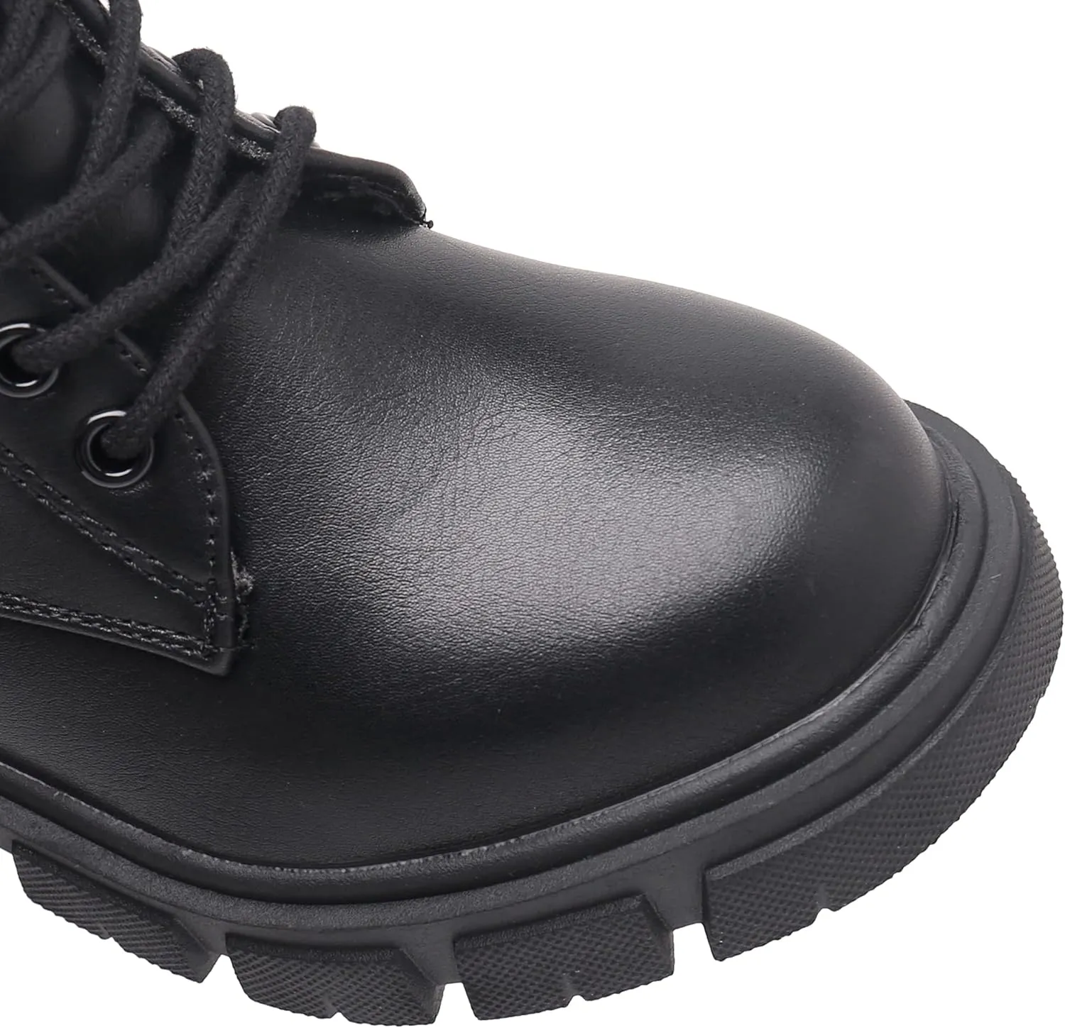 Apakowa Girls Combat Boots Fashion Ankle Booties Side Zipper Boots (Little Kid/Big Kid)