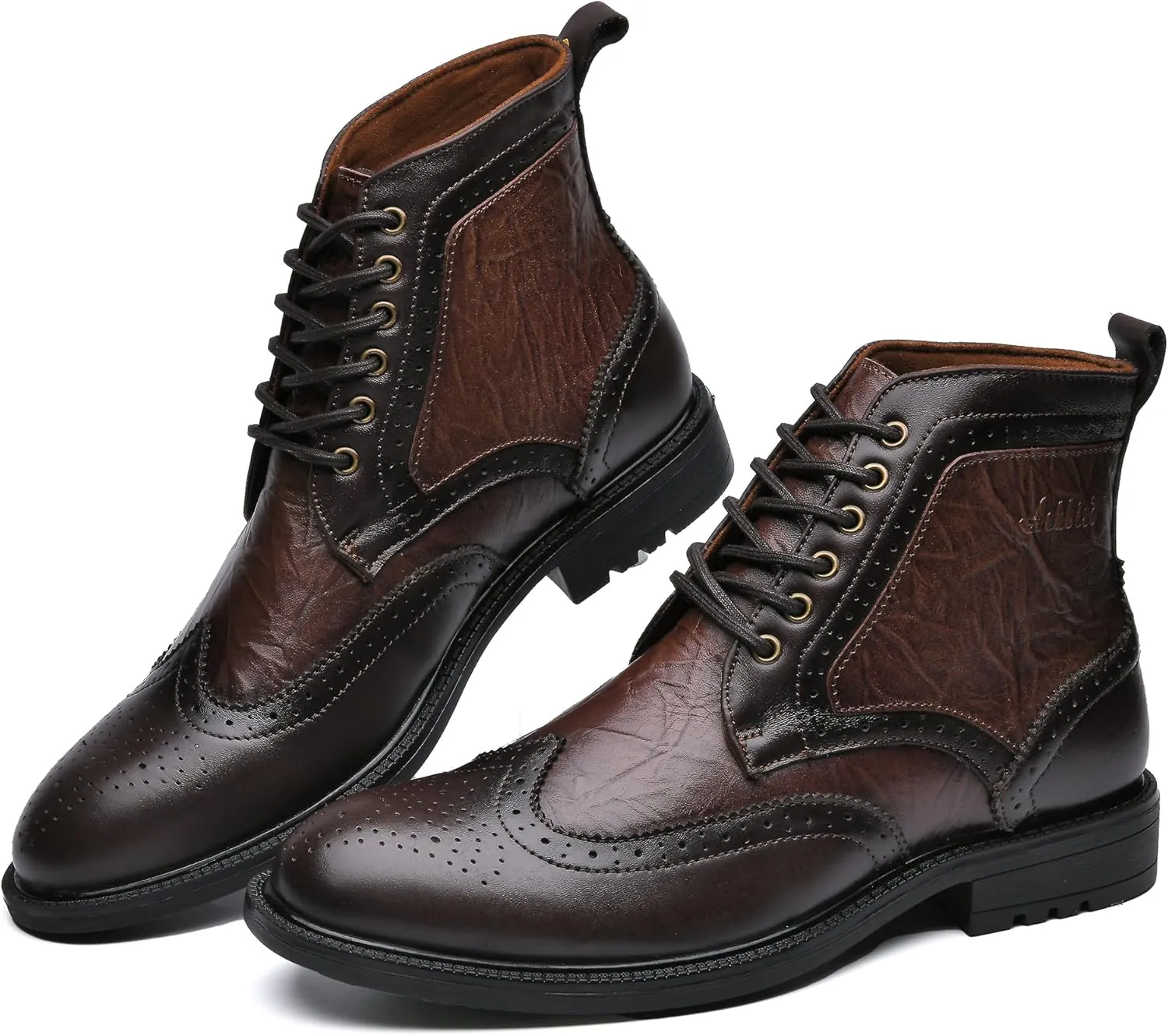 Arkbird Mens Chelsea Boots, Stylish and Comfort Leather Chukka Ankle Boots with Zipper