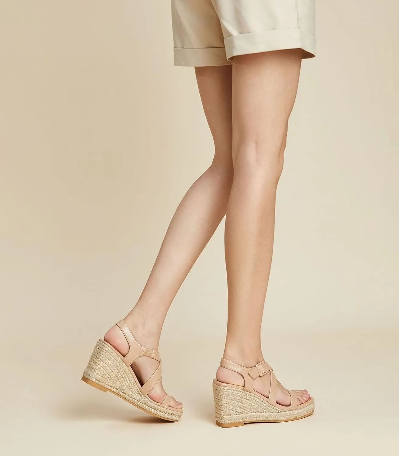 Arromic Wedge Sandals for Women Espadrille Sandals Platform Wedge Heel Shoes Open Toe Casual Comfortable Summer Beach Wedges for Women Dressy