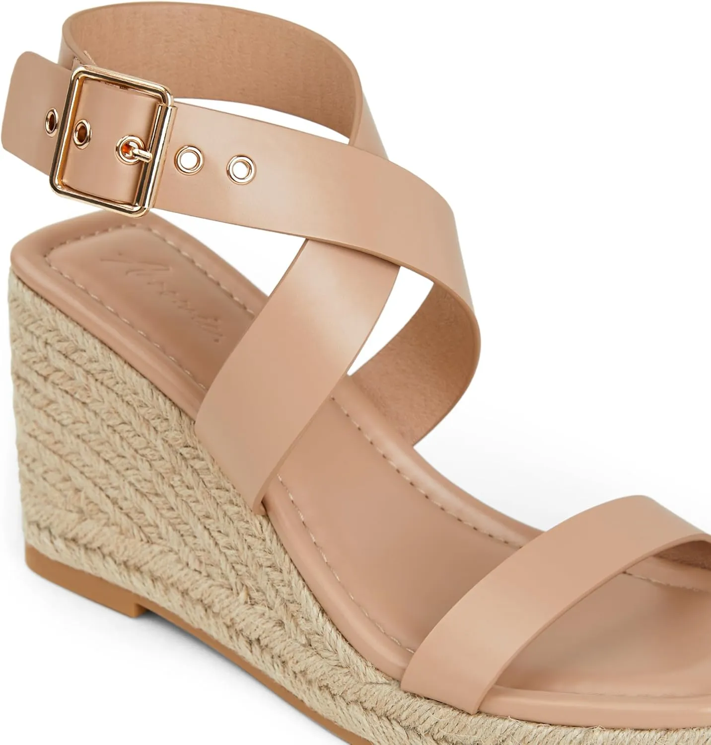 Arromic Women's Wedge Sandals Espadrille Strappy Platform Wedge Heels Sandals Casual Summer Beach Sandals Wedges Shoes for Women