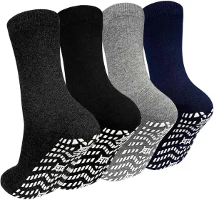 Artfasion Non Slip Socks Men: Women Grip Anti Slip Socks for Seniors Hospital Yoga Pilates