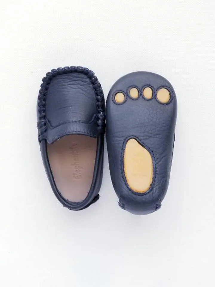 Baby boy's navy Moccasin