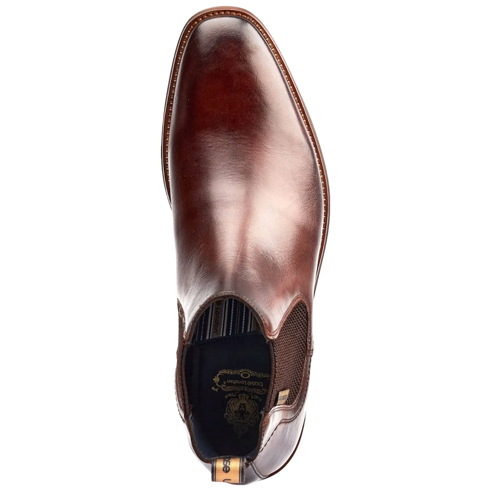 Base London Mens Sikes Leather Chelsea Boots