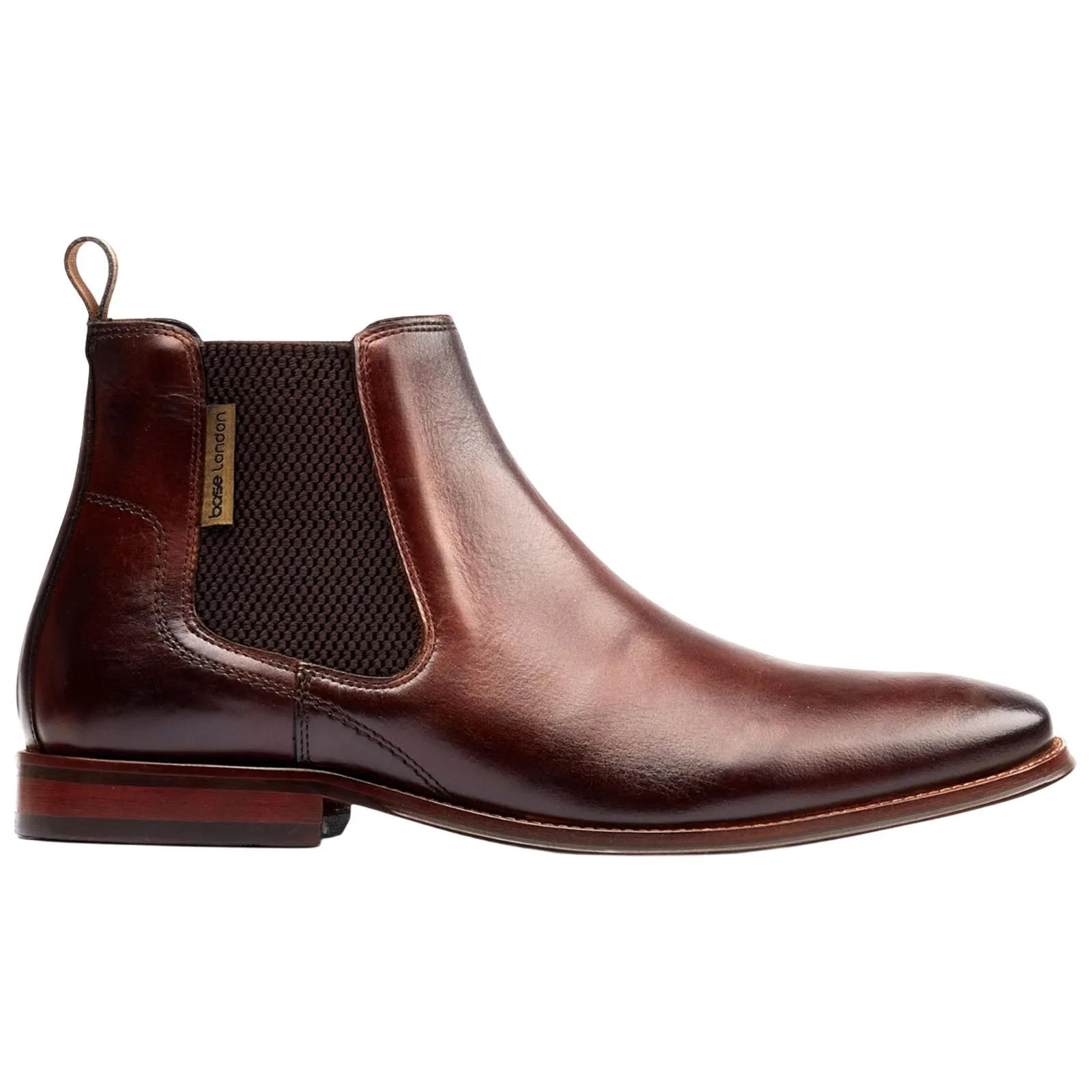 Base London Mens Sikes Leather Chelsea Boots