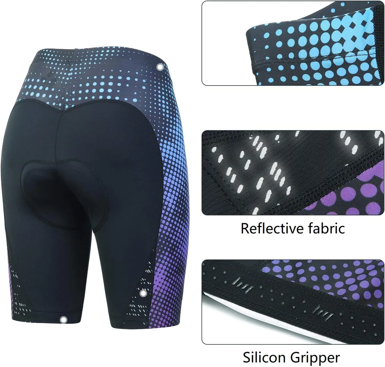 beroy Women Breathable Bike Shorts, Cycling Shorts with 3D Gel Pad