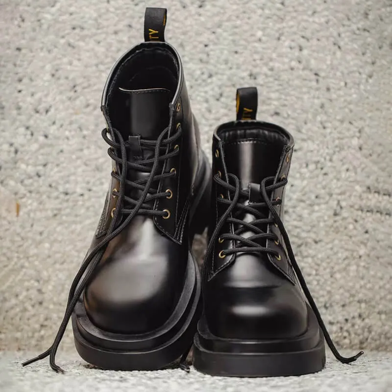 Black Combat Boots For Men"Shadow Warrior Boots"