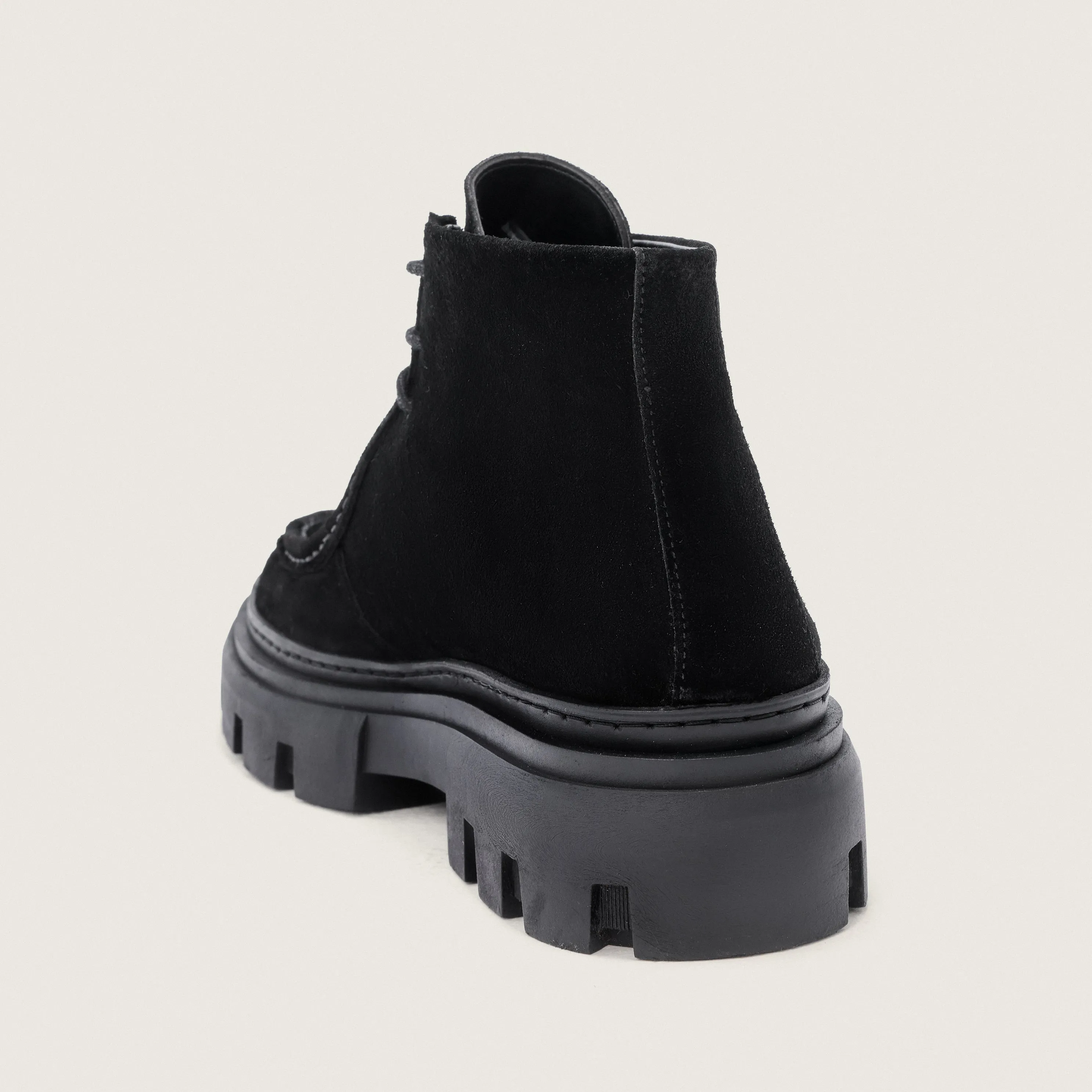 Black Derby Chunky Boots
