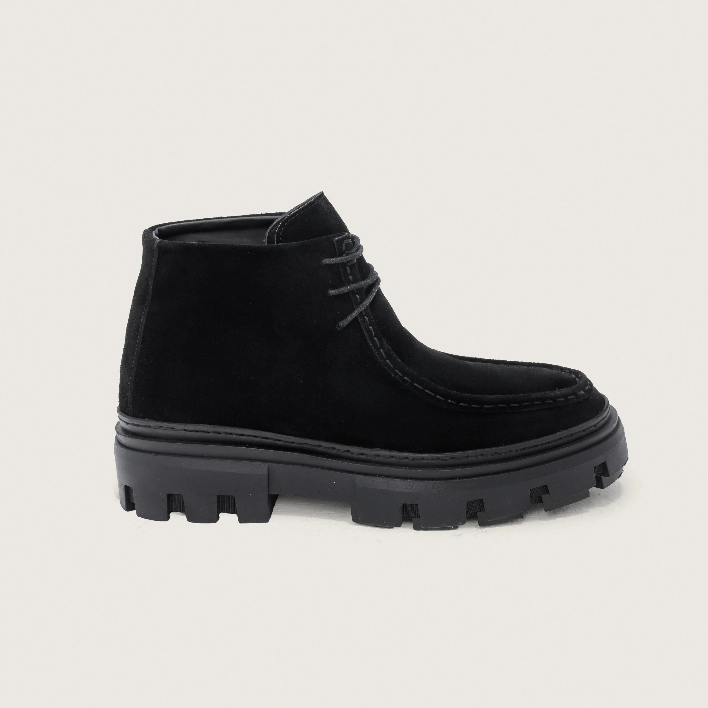 Black Derby Chunky Boots