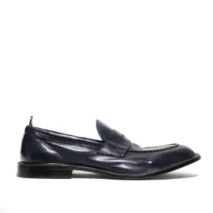 Blue Leather Moccasin