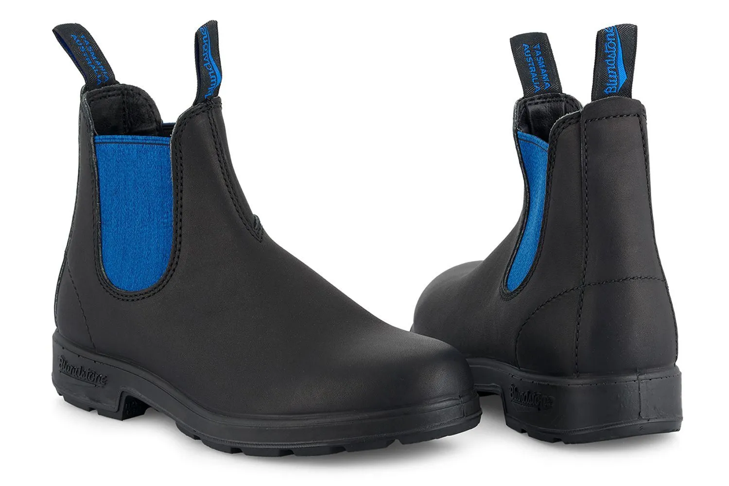Blundstone 515 Black Blue Leather Chelsea Boots