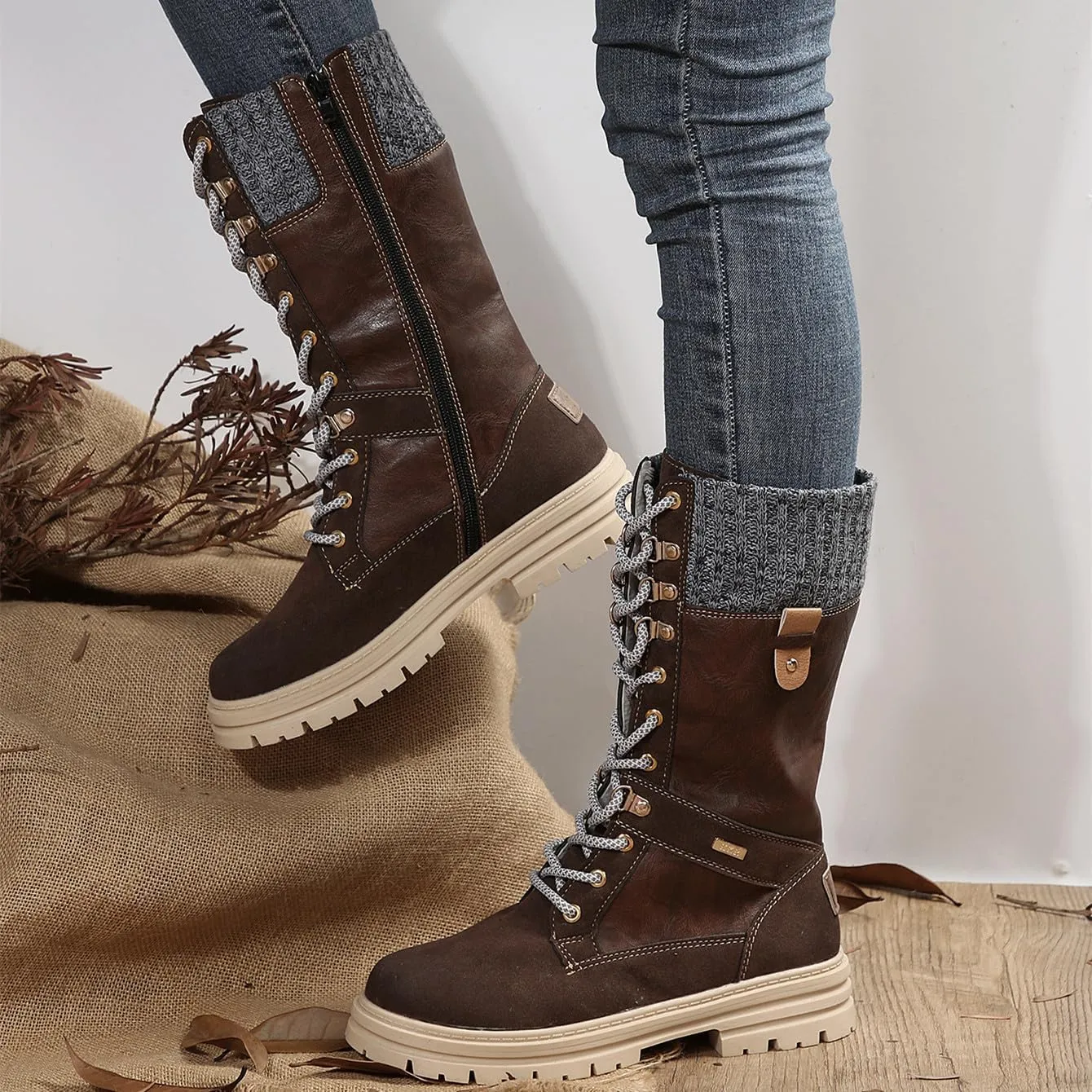 Boots For Women Knee High Wide Width Cowboy Boots Cowgirl Western Pointed Toe Wide Calf Fashion Classic Boot
