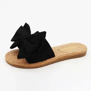 Bow Sandal in Black