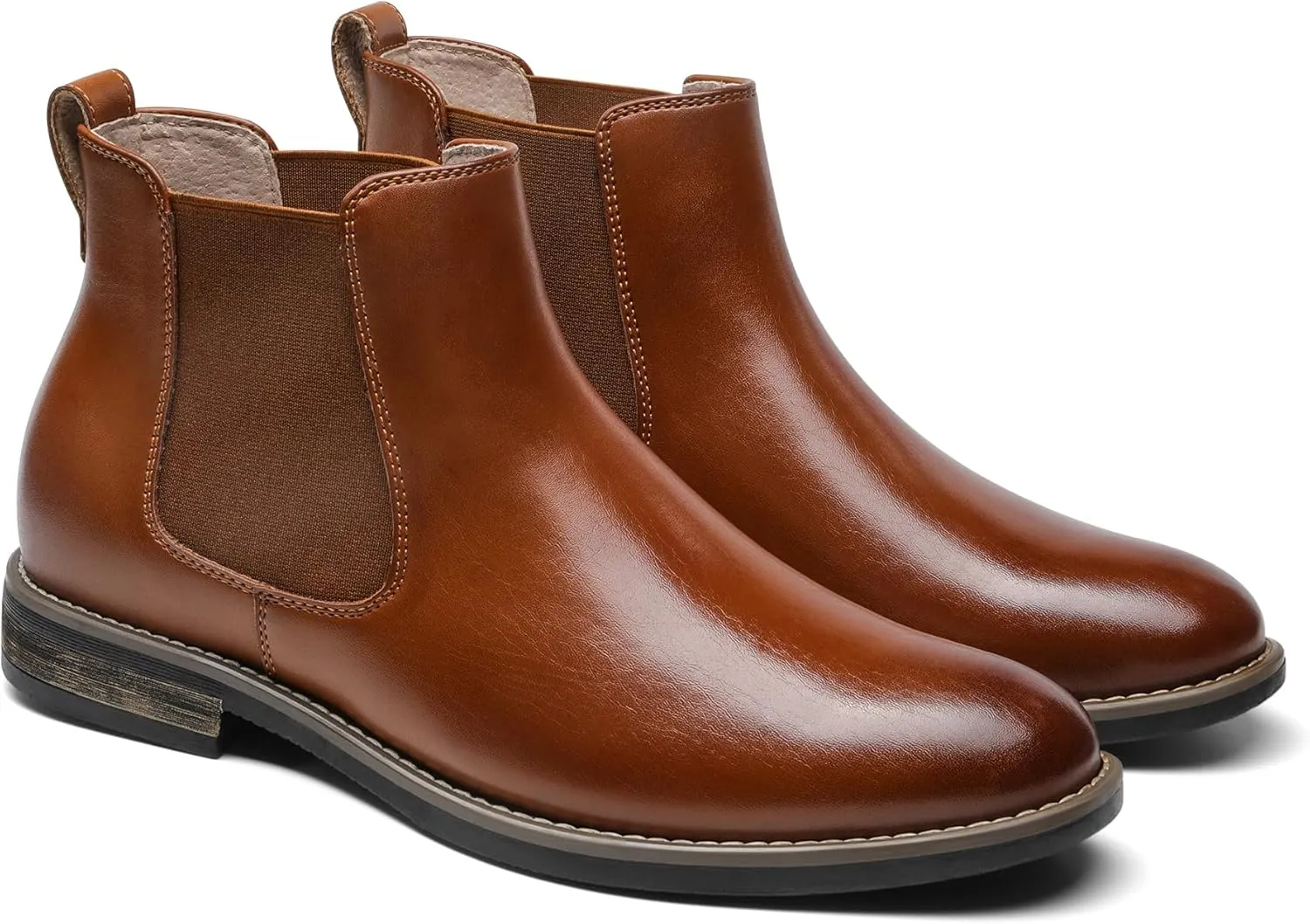 Bruno Marc Men's Suede Leather Chelsea Ankle Boots