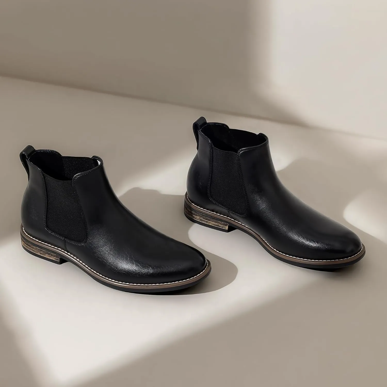 Bruno Marc Men's Suede Leather Chelsea Ankle Boots