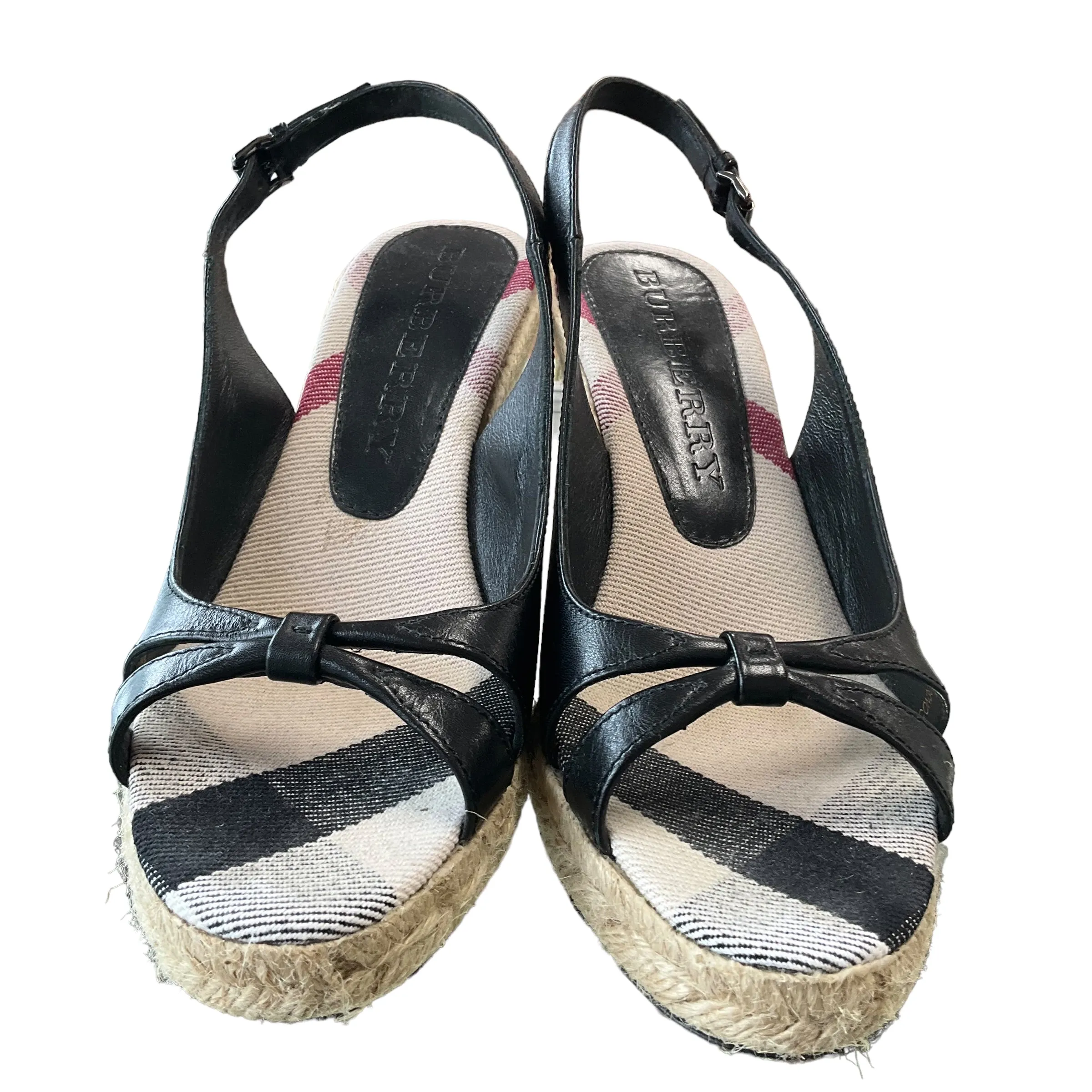 Burberry Wedge Sandals. Size 39