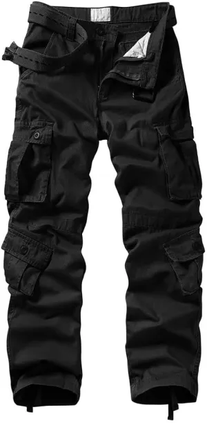 Cargo Pants Women, Camo Hiking Pants, Casual Y2K Parachute Pants with Zipper Pockets
