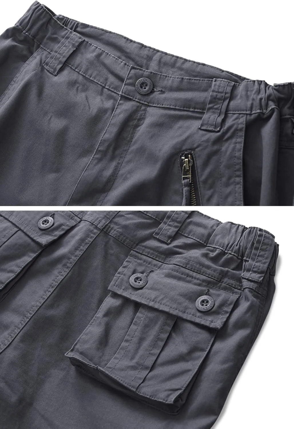 Cargo Pants Women, Camo Hiking Pants, Casual Y2K Parachute Pants with Zipper Pockets