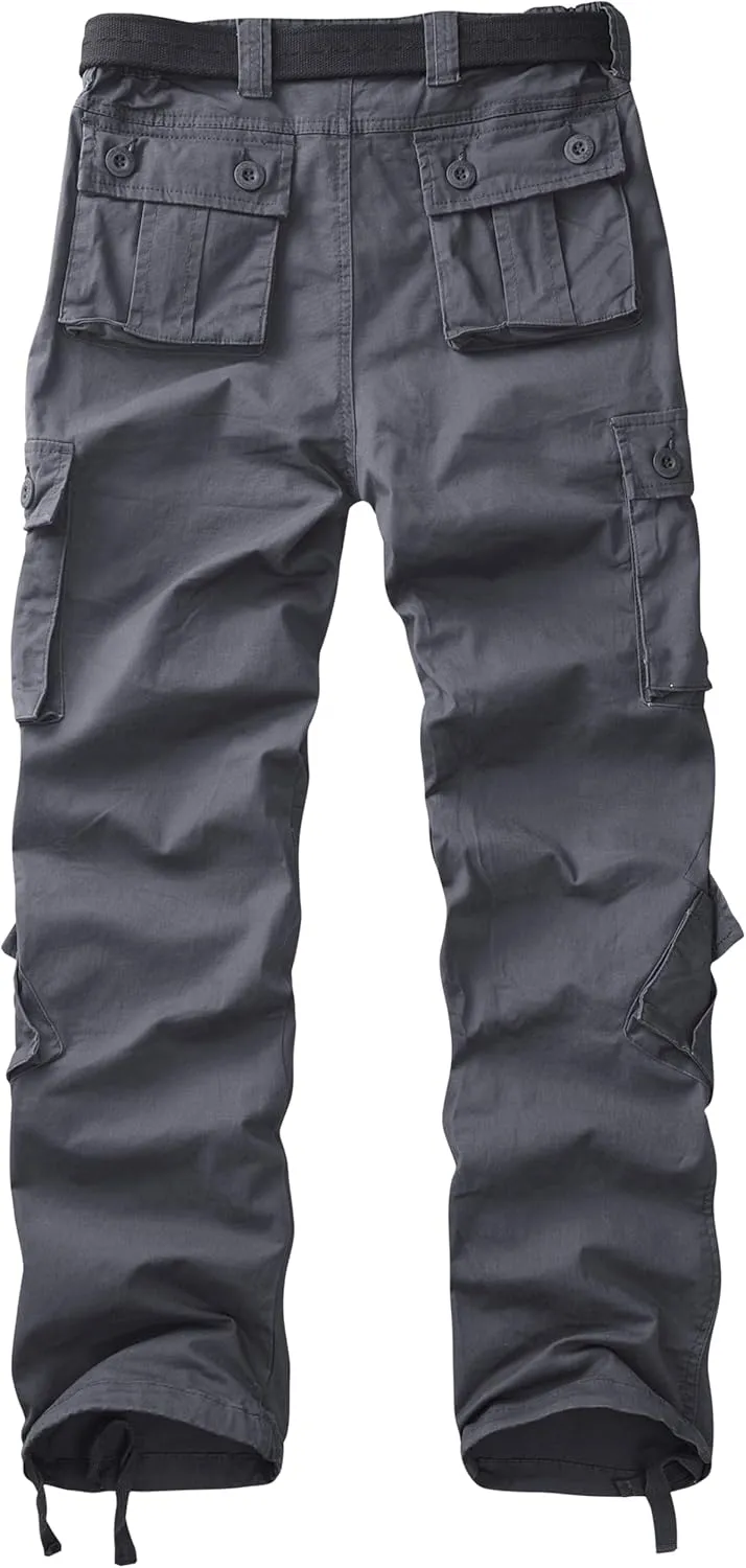 Cargo Pants Women, Camo Hiking Pants, Casual Y2K Parachute Pants with Zipper Pockets